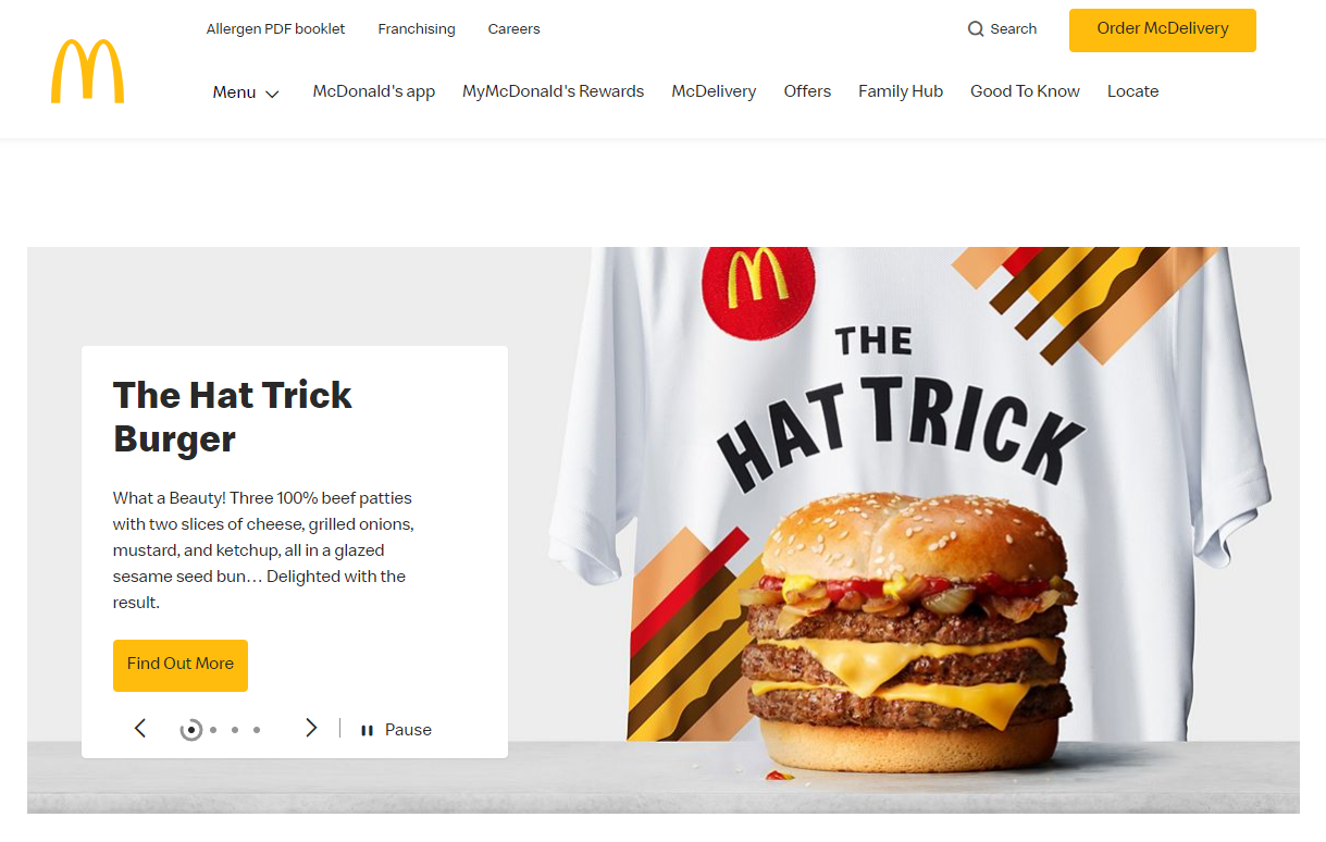 McDonald's Website