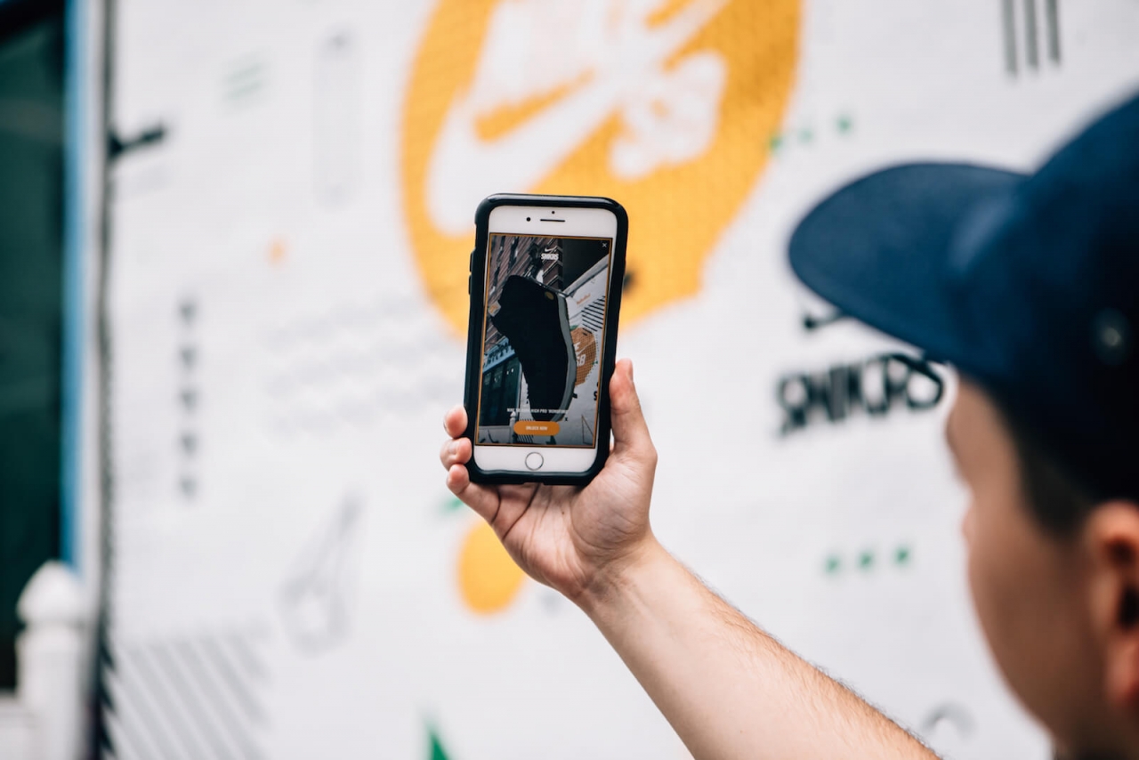 Nike is using augmented reality for the sales of sneaker