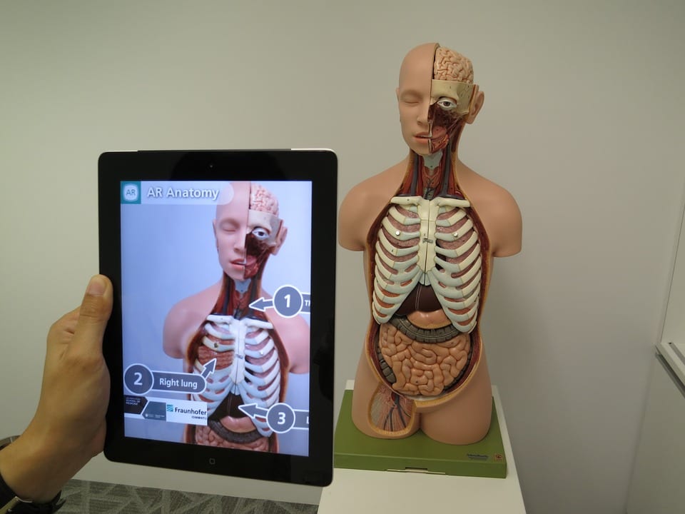 use of augmented reality in medical education and training