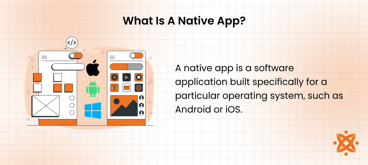 Definition and characteristics of native apps designed for Android or iOS platforms